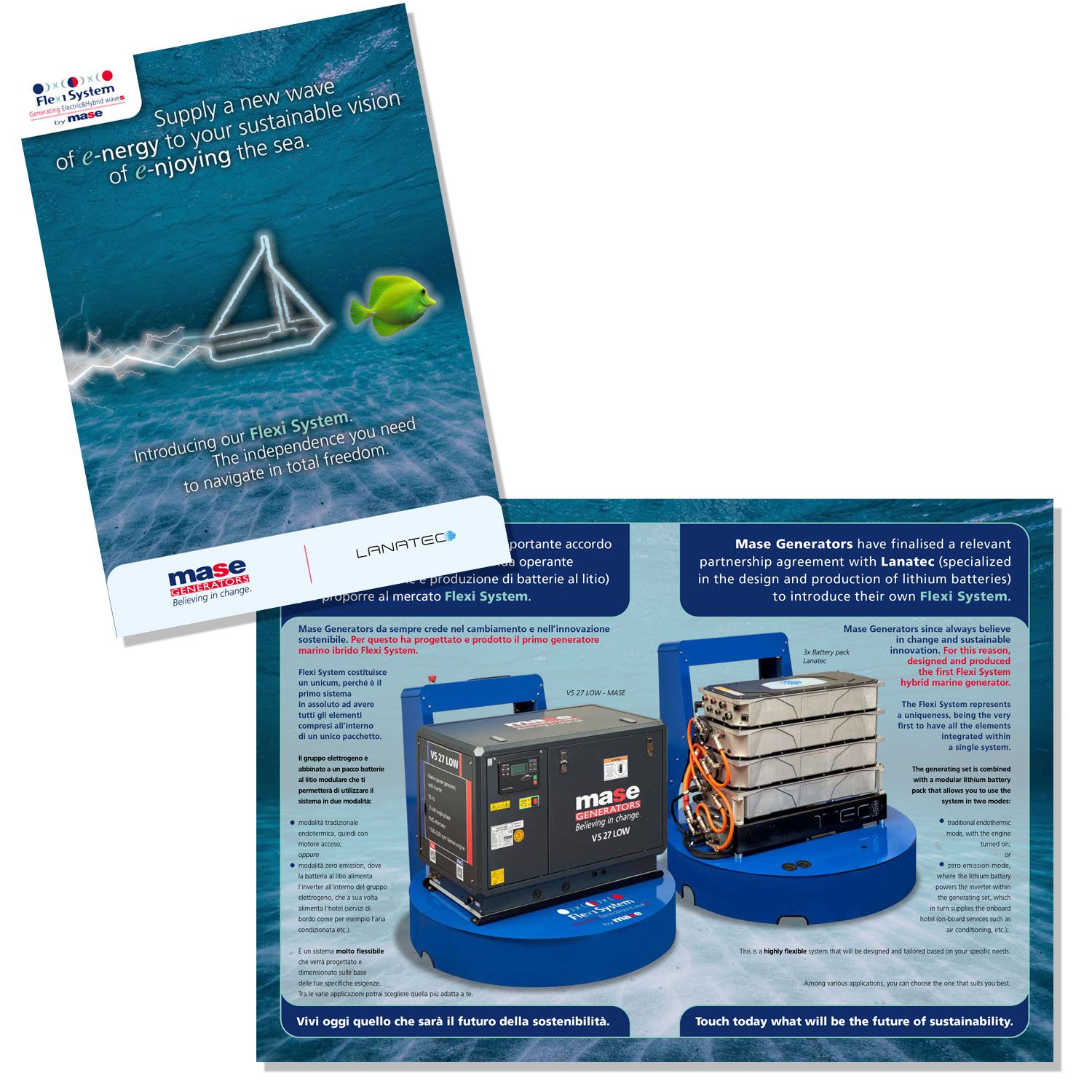 Brochure Flexi System Mase Generators Cesena Matteo Farnè Marketing & Pubblicità