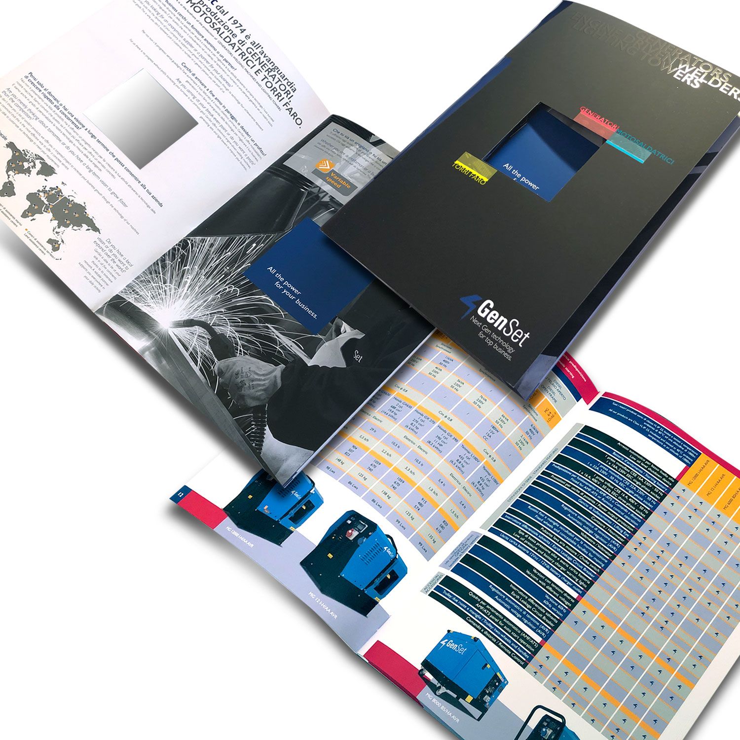 Gen set catalogo generatori motosaldatrici torri faro