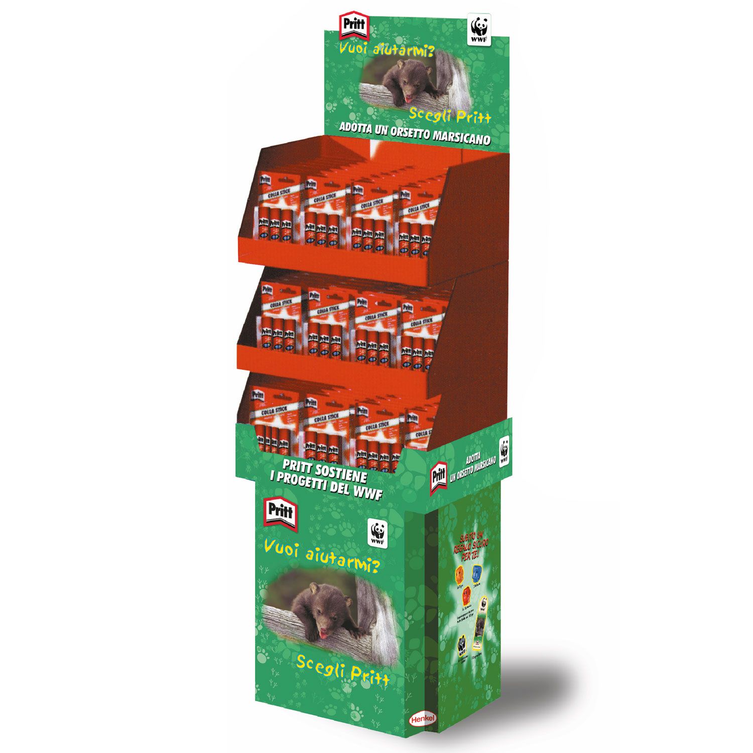 pritt henkel colla espositore pop