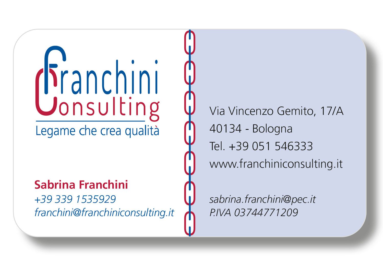 Biglietto da visita immagine coordinata Franchini Consulting