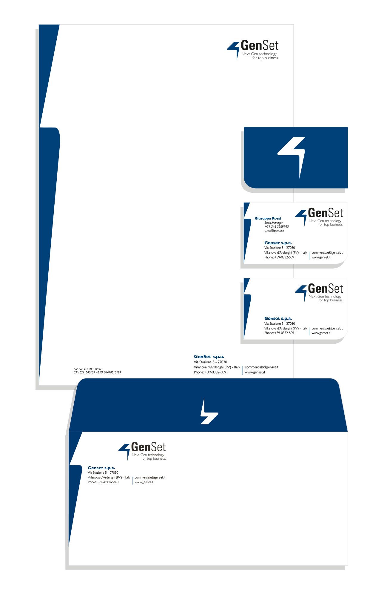 Busta carta intestata biglietti da visita