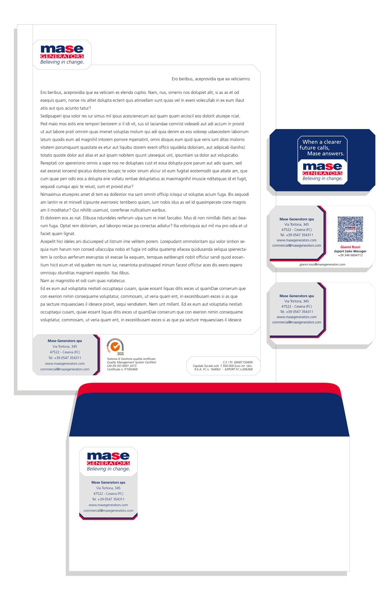 Matteo Farnè Mase Generators spa Corporate Identity 2025