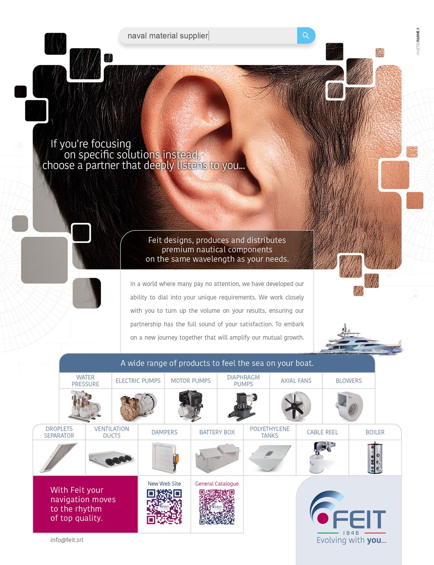 Matteo Farnè Marketing Pubblicità pagina pubblicitaria Feit