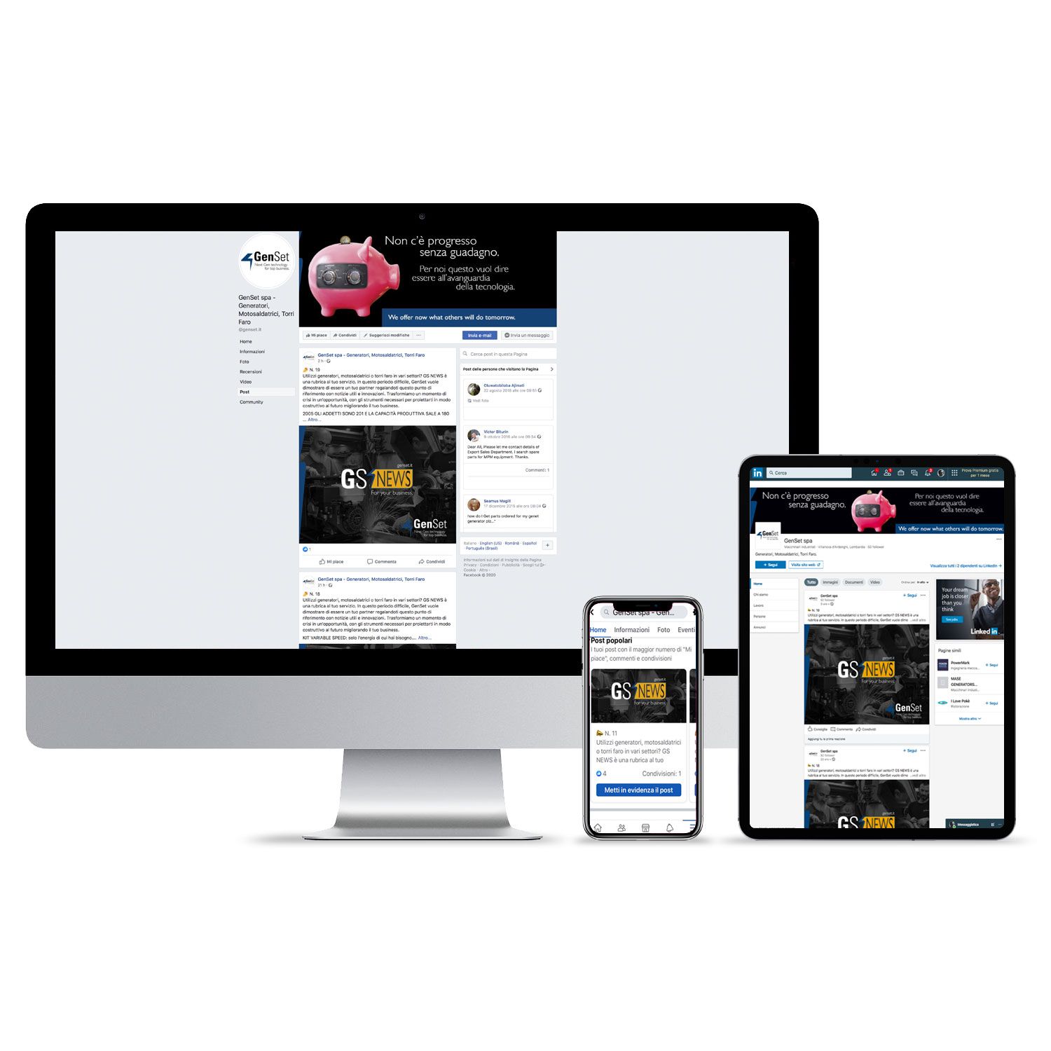 Social Gen Set Facebook Linkedin