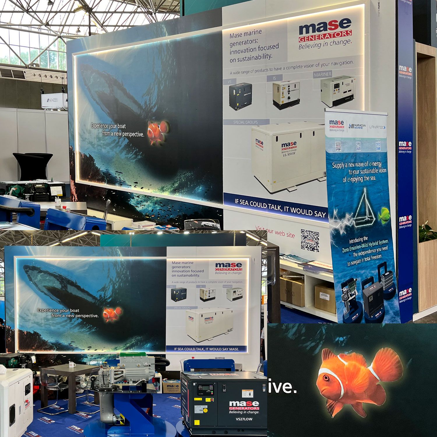 Mase Generators progetto stand fiera nautica Dusseldorf BOOT 2023